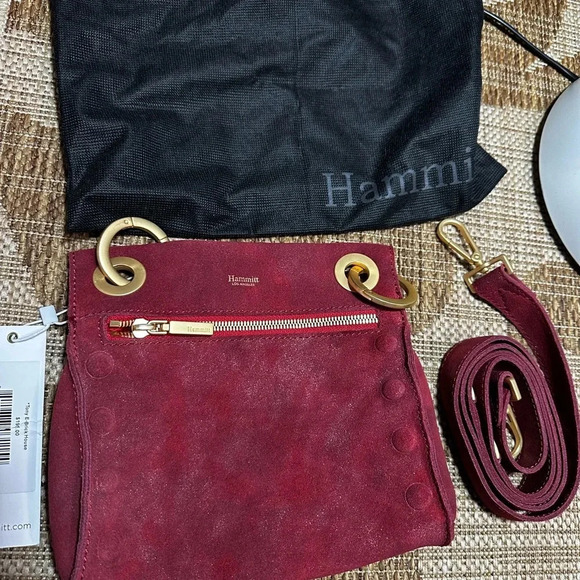 HAMMITT NWT Tony red glitter color (e-brick) purse crossbody